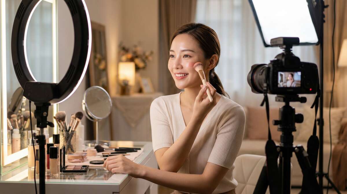 黄色仓库美妆视频